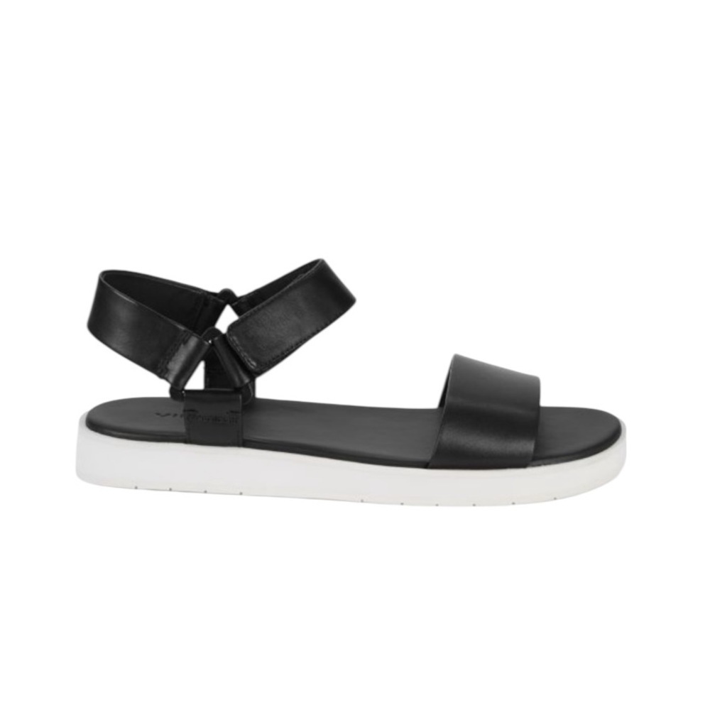 VINCE Blyton Leather Walking Sandals Black Size 8.5